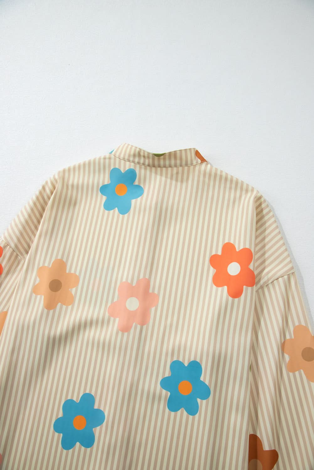 Apricot Floral Button-up Shirt by Love Salve