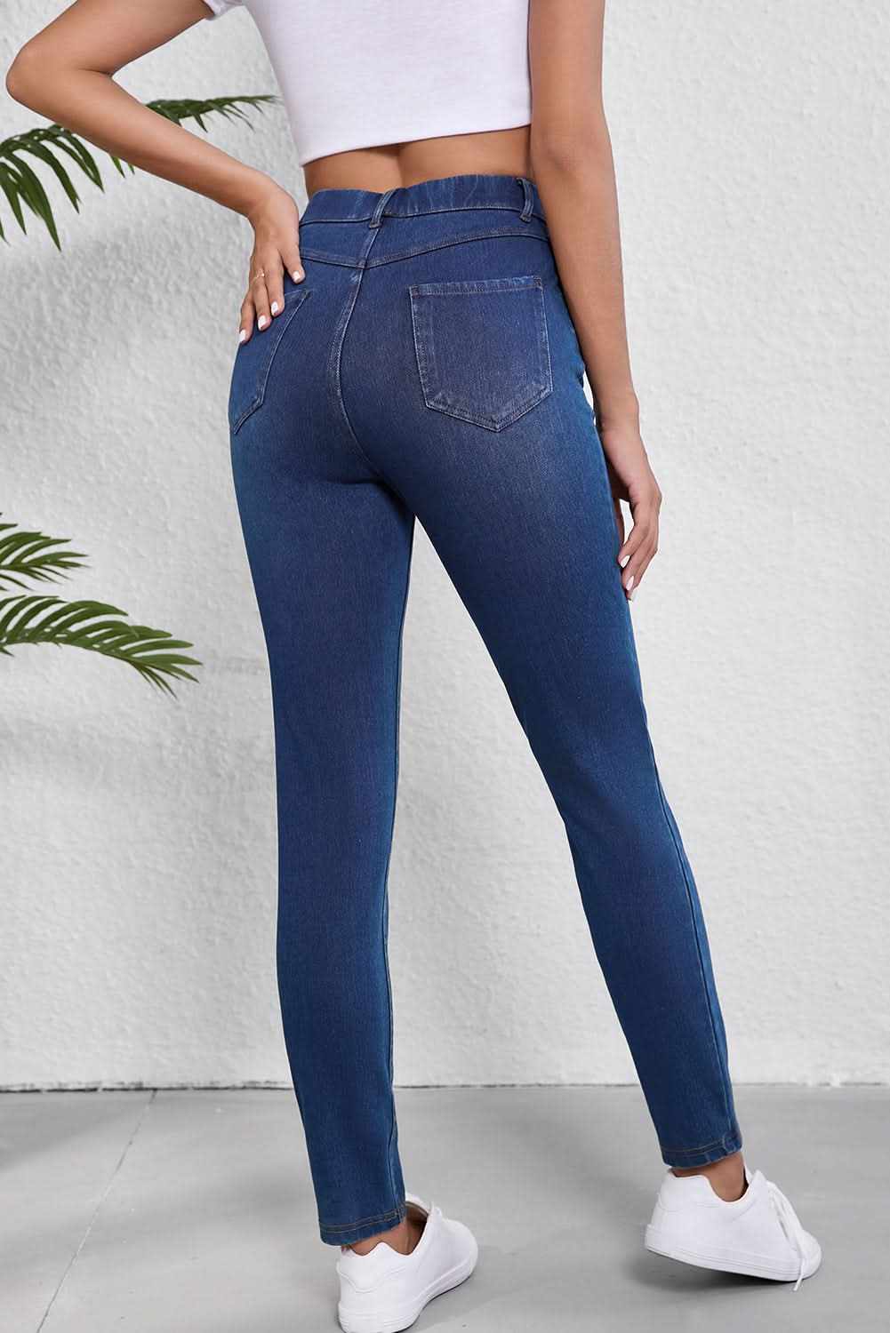Ashleigh Blue Straight Leg Jeans by Love Salve Comfortable