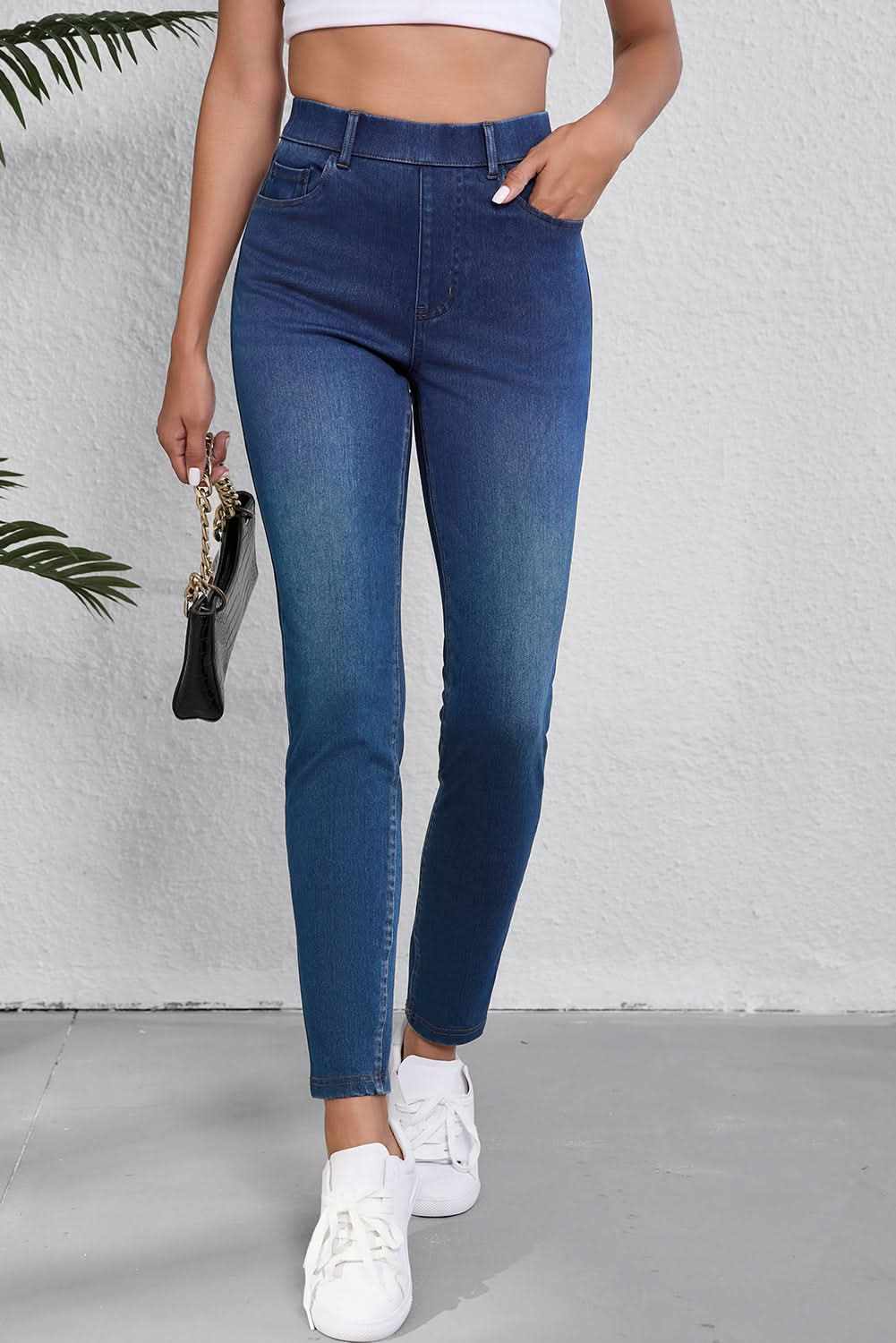 Ashleigh Blue Straight Leg Jeans by Love Salve Comfortable