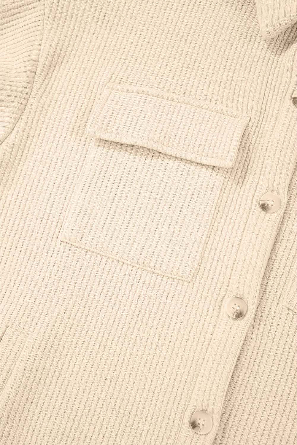 Apricot Corduroy Long Sleeve Shacket by Love Salve