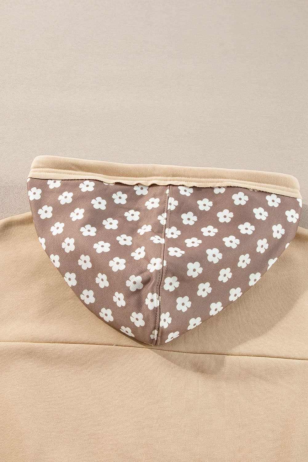 Apricot Floral Star Patch Hoodie by Love Salve