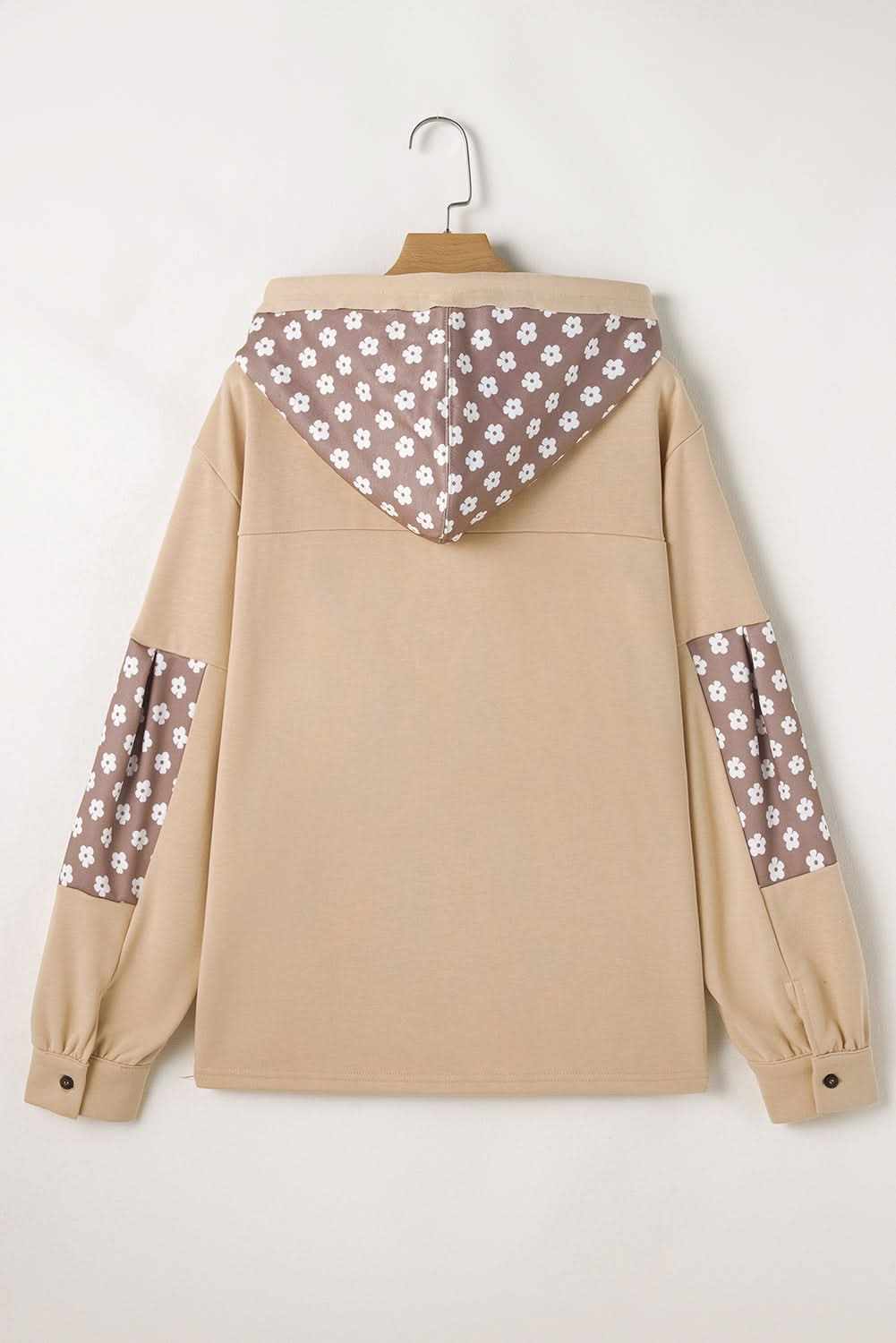 Apricot Floral Star Patch Hoodie by Love Salve