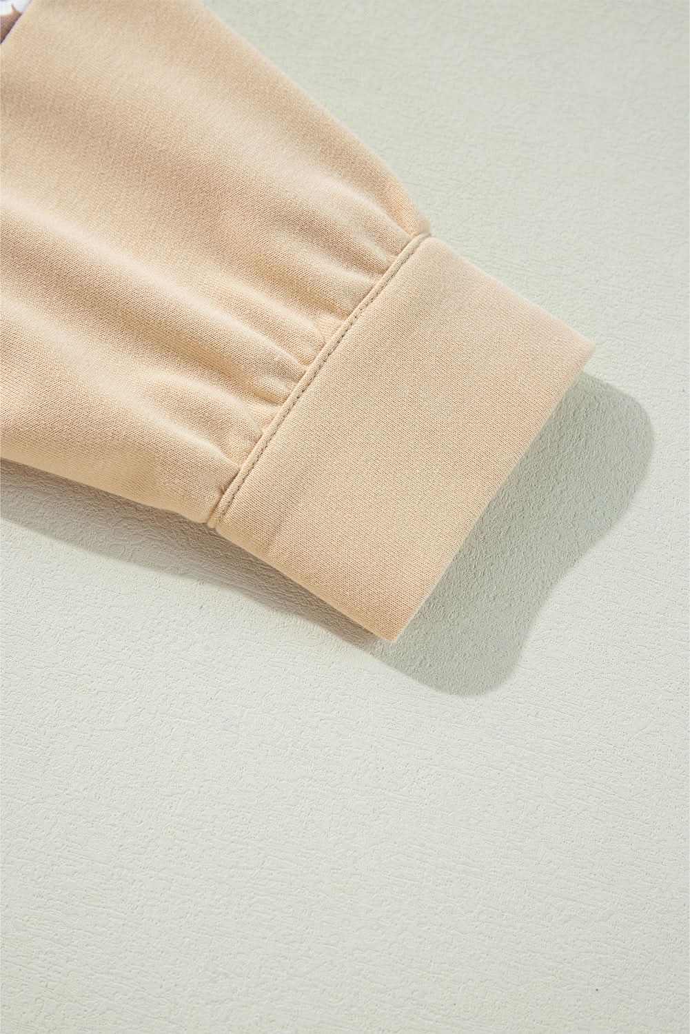 Apricot Floral Star Patch Hoodie by Love Salve