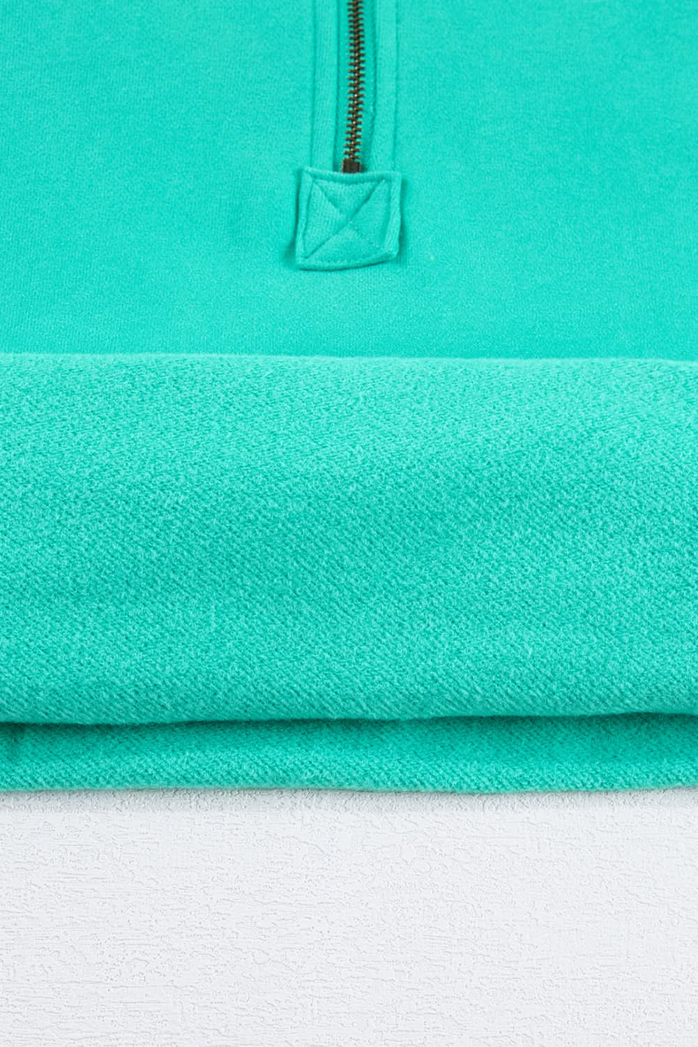 Aruba Blue Fleece Hoodie with Pockets by Love Salve