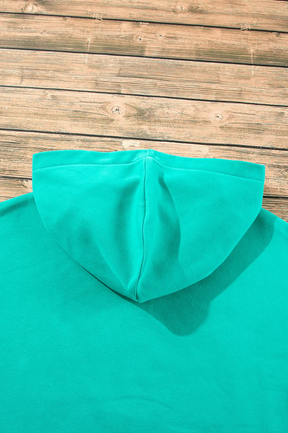 Aruba Blue Fleece Hoodie with Pockets by Love Salve