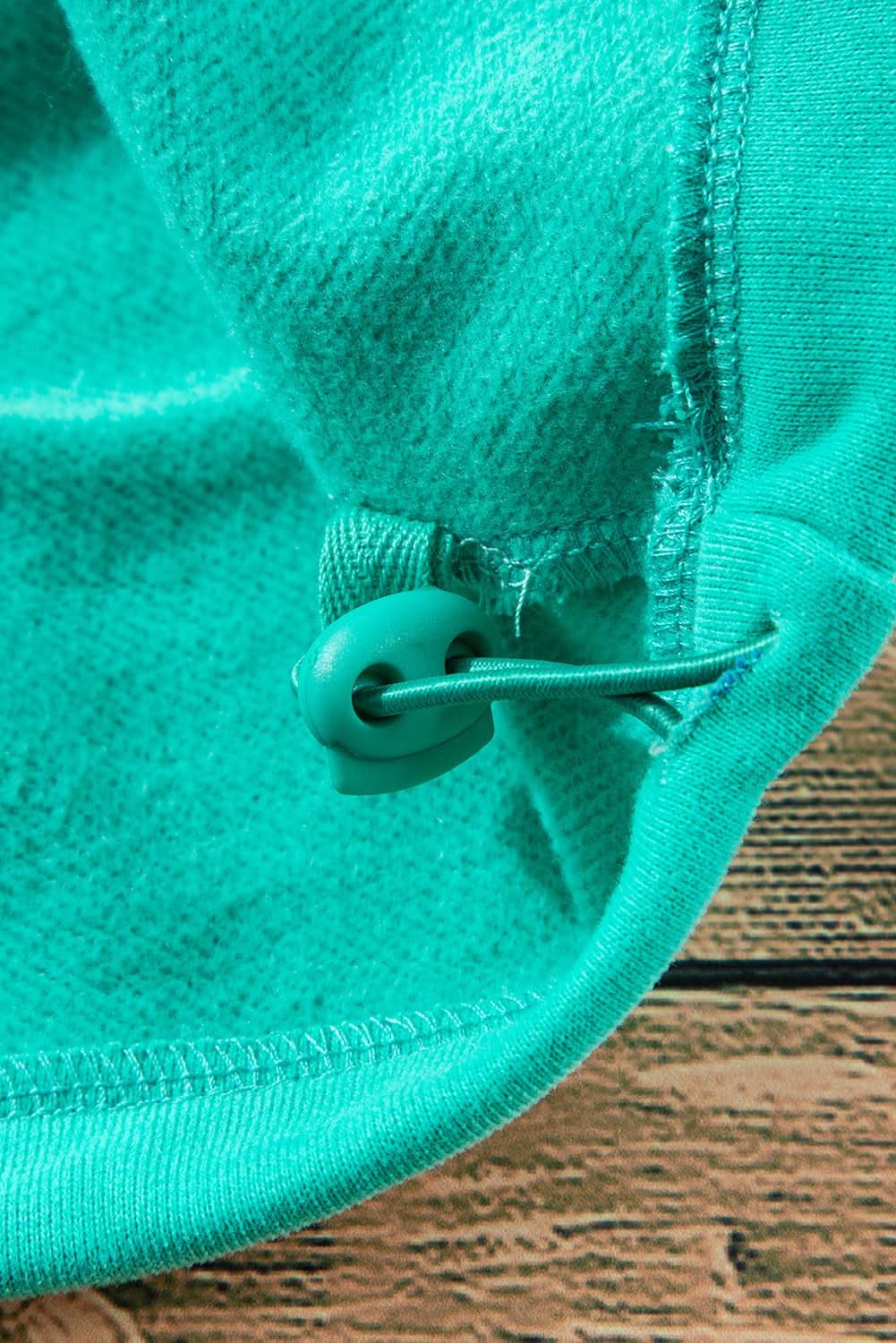 Aruba Blue Fleece Hoodie with Pockets by Love Salve