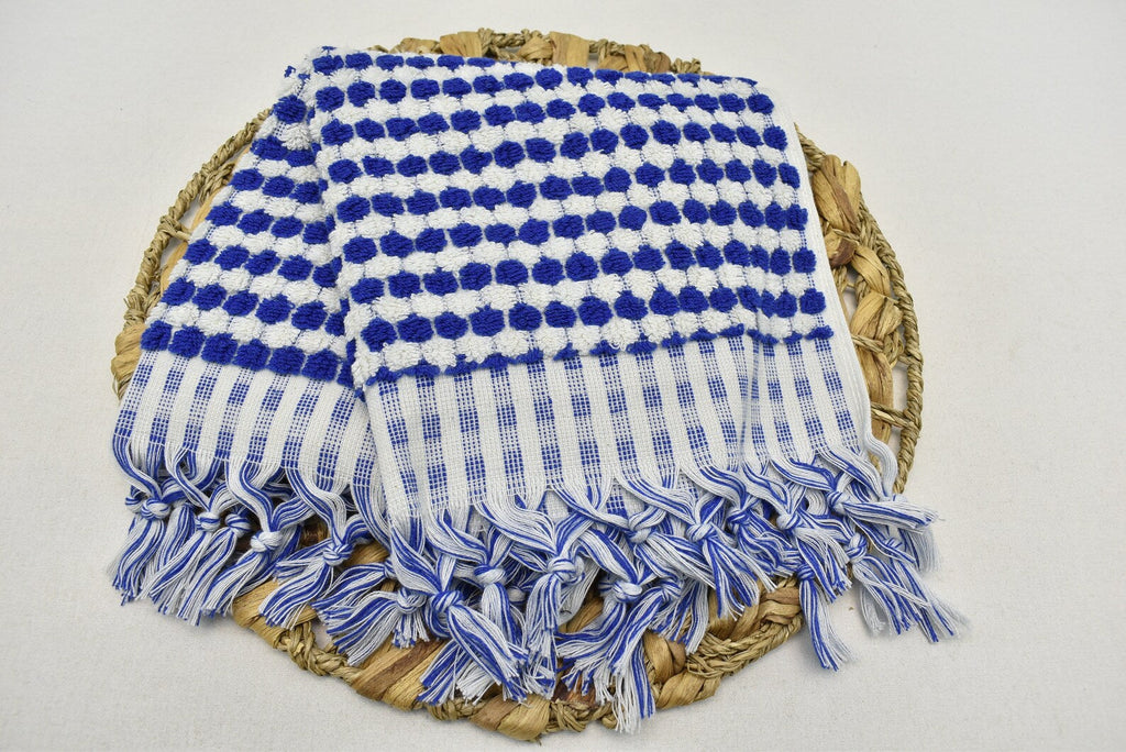 Basiclayersca Bubble Navy Terry Hand Towel 100 Percent