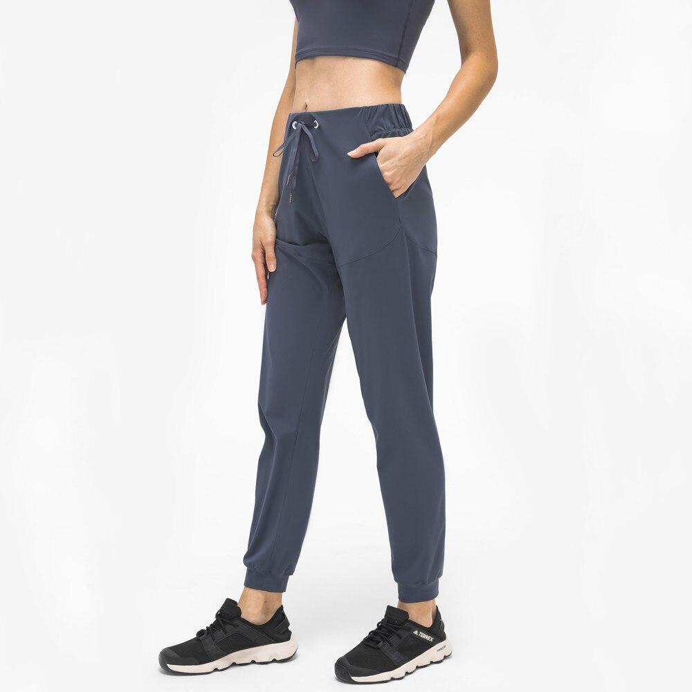 28" Naked Feel Drawstring Workout Gym Joggers Women Bare Cozy Leisure