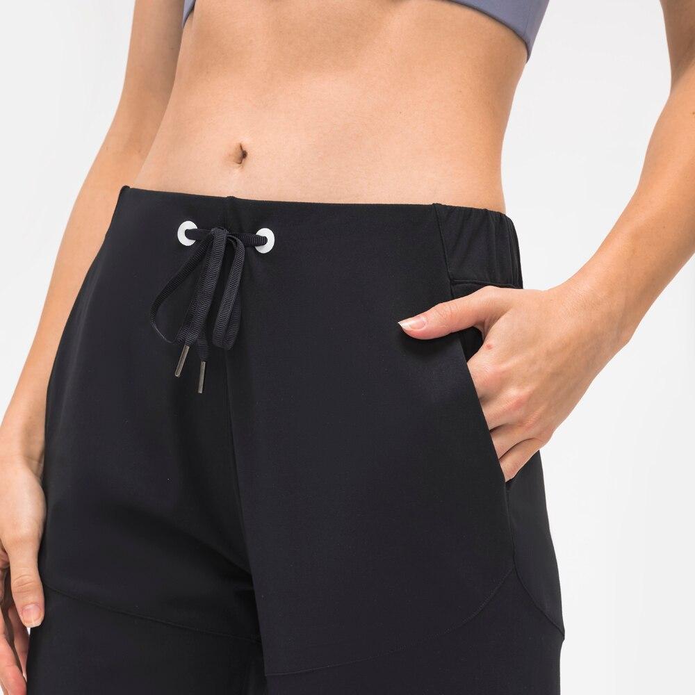 28" Naked Feel Drawstring Workout Gym Joggers Women Bare Cozy Leisure