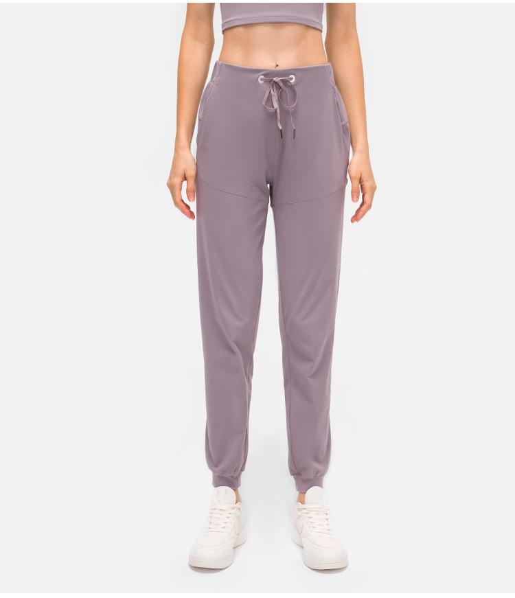 28" Naked Feel Drawstring Workout Gym Joggers Women Bare Cozy Leisure