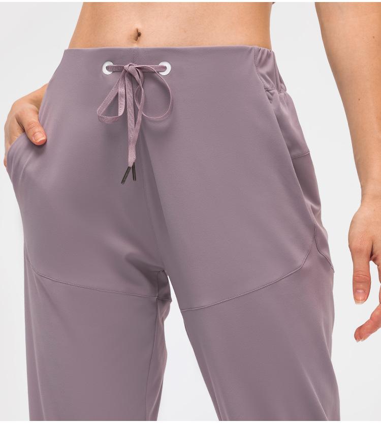 28" Naked Feel Drawstring Workout Gym Joggers Women Bare Cozy Leisure