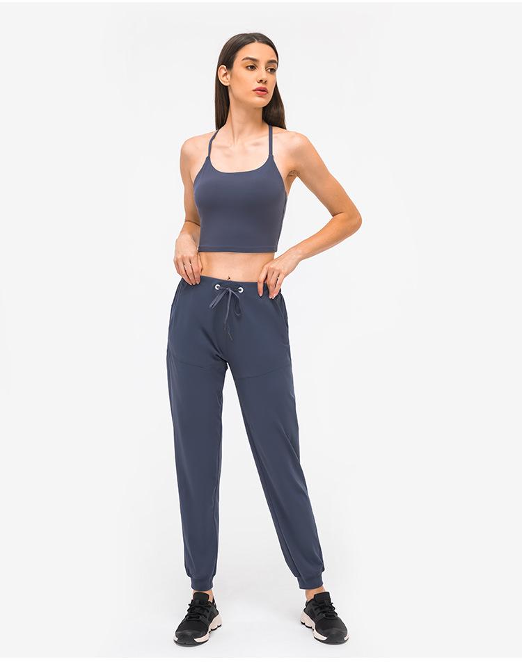 28" Naked Feel Drawstring Workout Gym Joggers Women Bare Cozy Leisure