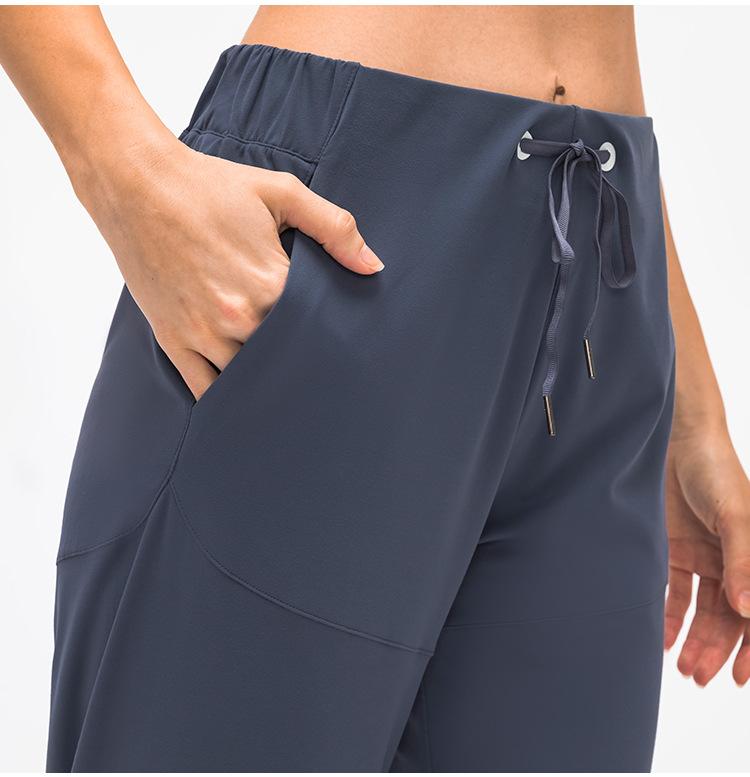 28" Naked Feel Drawstring Workout Gym Joggers Women Bare Cozy Leisure