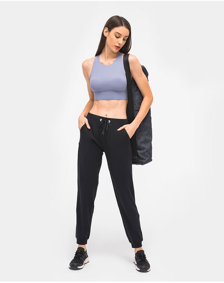 28" Naked Feel Drawstring Workout Gym Joggers Women Bare Cozy Leisure