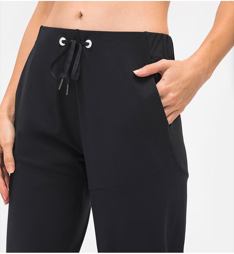 28" Naked Feel Drawstring Workout Gym Joggers Women Bare Cozy Leisure