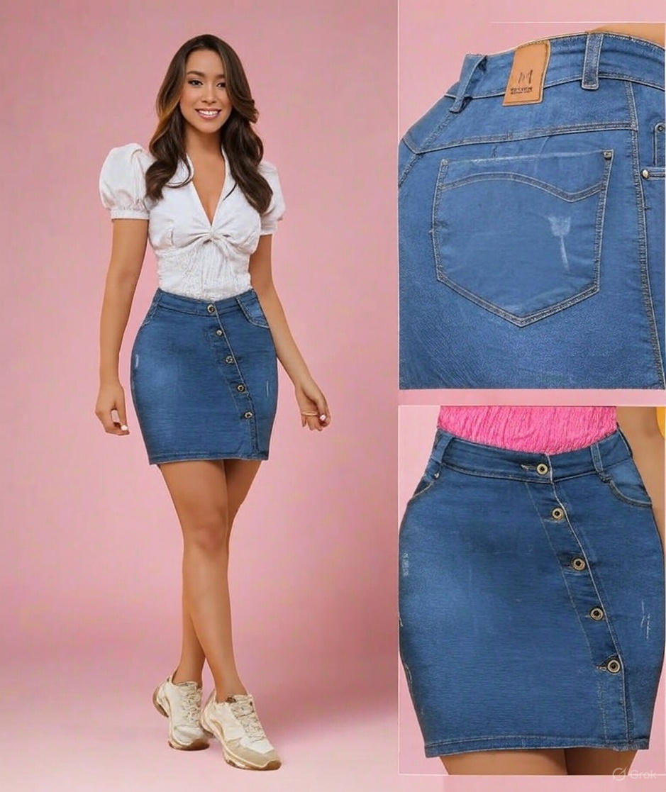 654 100% Authentic Colombian Push Up Skirt