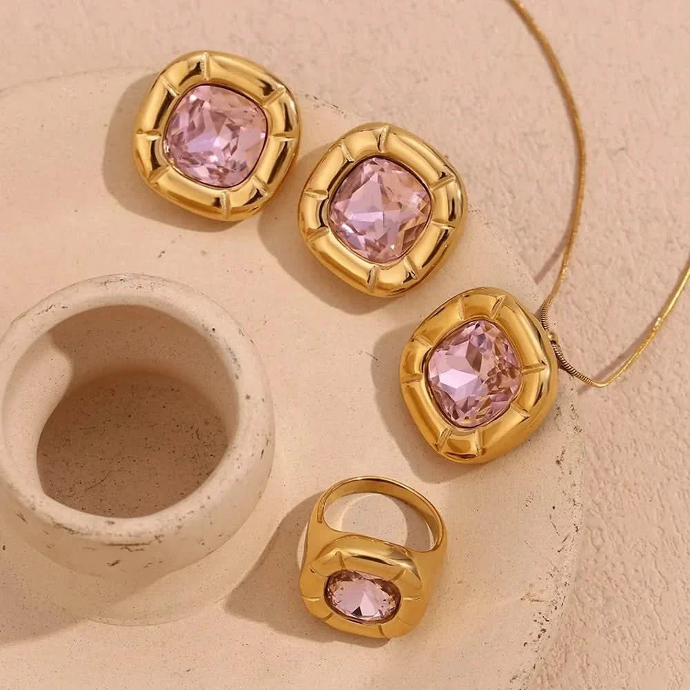 18K Gold Plated Birthstone Zircon Ring