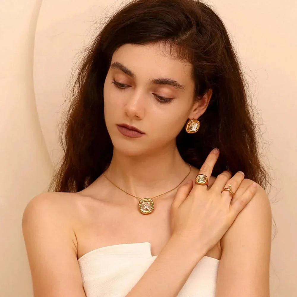 18K Gold Plated Birthstone Zircon Ring