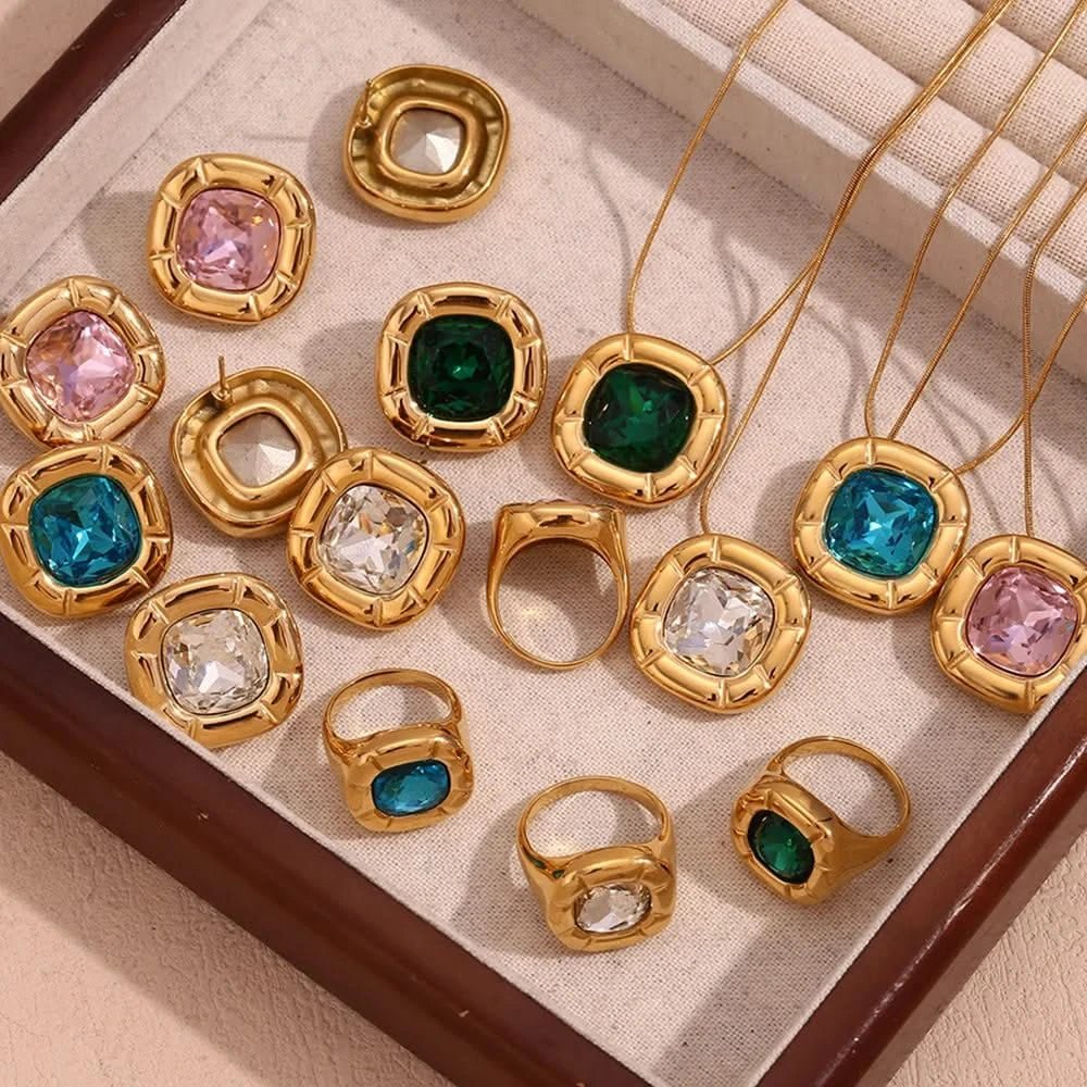 18K Gold Plated Birthstone Zircon Ring