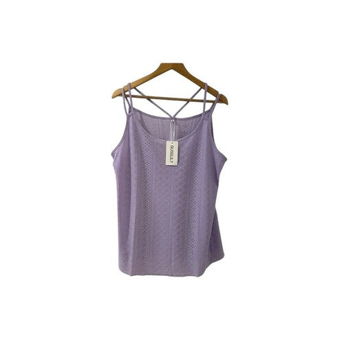 AUSELILY Women's Purple Spaghetti Strap Tank