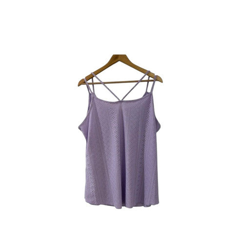 AUSELILY Women's Purple Spaghetti Strap Tank