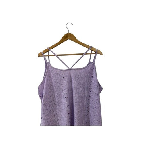 AUSELILY Women's Purple Spaghetti Strap Tank