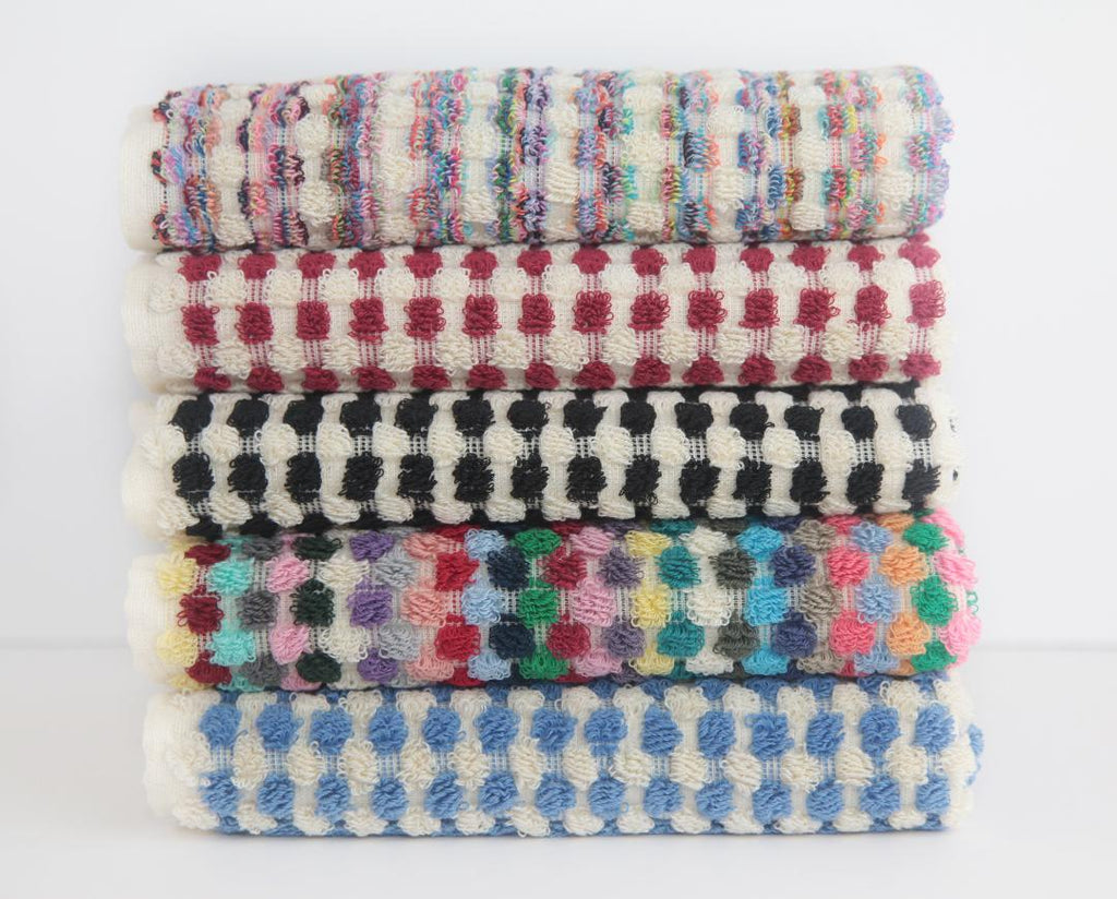 Basiclayersca Bubble Navy Terry Hand Towel 100 Percent