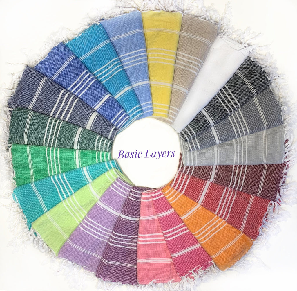 Basiclayersca Monaco Hand Towel 100 Percent Natural Turkish